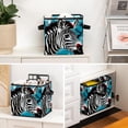 thumbnail image 6 of Zebra Foldable Storage Cubes with Handle, 10.8"x10.5"x10.6", Large Capacity Storage Basket Containers, 6 of 6