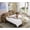 Brown, variant on 2-in-1 Pull-Out Sofa Bed, Convertible Loveseat Sleeper with Mattress, Modern Fabric Sofa with 3.35" Memory Foam Mattress, Rivet Handrail for Living Room Guest Room (Brown)