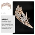 thumbnail image 4 of Weiweiguan 1 Pce Style Baroque Couronne de Mariée Robe de Mariée Brillante Couronne Diadème, 4 of 7
