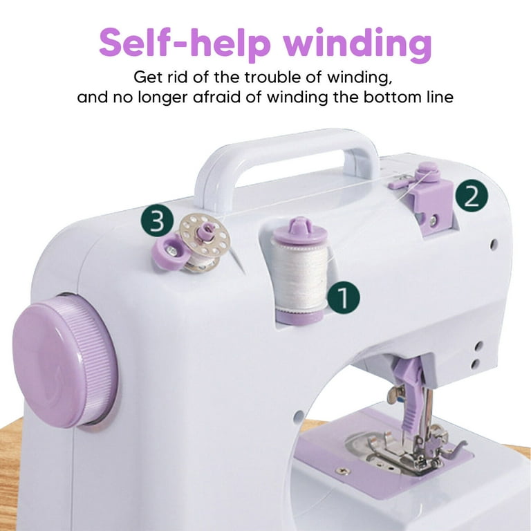 Eu-mini Electric Sewing Machine, Portable, Multifunctional Hand Mending Sewing  Machine For Adult Beginners For Home - Temu Germany