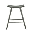 thumbnail image 4 of Weston Home Danville Solid Wood 24" Counter Stool, Set of 2, Frost Grey Finish, 4 of 6