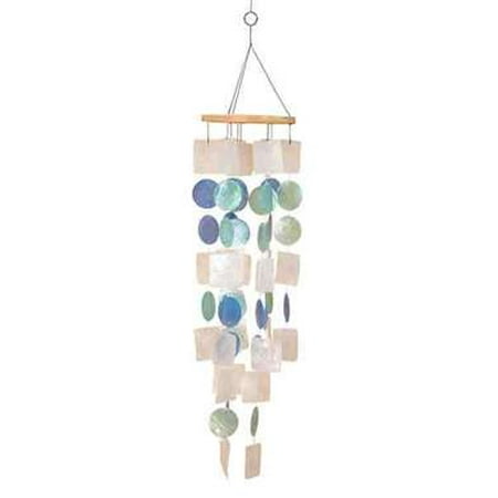 Cheerful Wind Chimes Strings Delicate Capiz Shells Home Accent Decor 40303