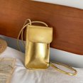 thumbnail image 4 of Hsqqdc Glossy Gold Crossbody Phone Purse PU Leather Small Shoulder Bag for Shopping Commuting Work Travel, 4 of 7
