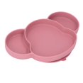 thumbnail image 1 of Baby Suction Plate with 3 Dividers, Silicone Animal Shape, Easy to Clean, High Temperature, 1 of 8