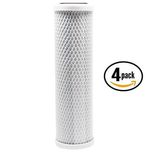4-Pack Compatible Brita USS-120 Activated Carbon Block Filter - Universal 10 inch Filter for Brita Universal Drop-In Water Filtration System by CFS