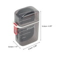 thumbnail image 4 of Unique Bargains 1 Pc Soap Dish Portable Drain Soap Holder for Bathroom Black, 4 of 6