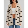 thumbnail image 2 of GHSDFBB Women's Cardigan 2023 Open Front Oversized Button Lightweight Sweaters V Neck Loose Cardigans Knit Outwear, 2 of 5
