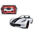 thumbnail image 1 of 2014 Chevrolet Corvette Stingray Convertible Blanc/noir Modern Muscle Modèle Réduit 1/24 par Maisto, 1 of 2