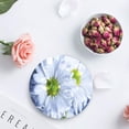 thumbnail image 4 of POGLIP Summer White Daisy and Water Drops Set of 4 Round Coaster for Drinks, Absorbent Ceramic Stone Coasters Cup Mat with Cork Base for Home Kitchen Room Coffee Table Bar Decor, 4 of 5
