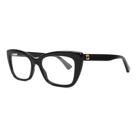 GUCCI GG0165O 001 Cat Eye Black Demo Lens 51 mm Women's Eyeglasses