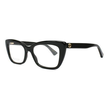GUCCI GG0165O 001 Cat Eye Black Demo Lens 51 mm Women's Eyeglasses
