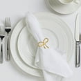 thumbnail image 6 of IDEANATEGRATE Napkin Rings Decor Golden 6Pcs For Parties And Family Gatherings, 6 of 8