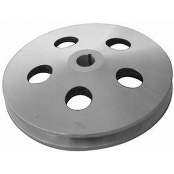PULLEYSSATIN ALUMINUM EARLY GM SINGLE GROO