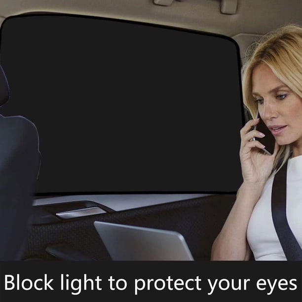 Lot De 4 Pare-Soleil Voiture Magnétiques - Protection UV Et Intimité Pour Fenêtres Latérales Bébé Et Adulte