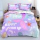 thumbnail image 1 of Cola de sirena Funda nórdica King Cartoon Rainbow Bedding Set Escala Gradiente Rosa, 1 of 5