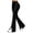 Black, variant on Women Stripe Split Flare Yoga Pants High Waist Stretch Bootcut Slim Fit Casual Workout Jogging Daily Trousers