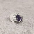 thumbnail image 2 of Natural Amethyst Ring, Raw Amethyst Gemstone Ring, Feb Birthstone, Crescent Moon, 925 Sterling Silver, Womens Ring, Christmas, Thanksgiving, Handmade, Statement Jewelry, Rough Gemstone Jewelry, 2 of 6