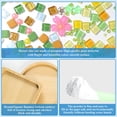 thumbnail image 4 of Juego de mosaicos de bricolaje UXORSN con posavasos de bambú de 9,5 cm, 4 of 7