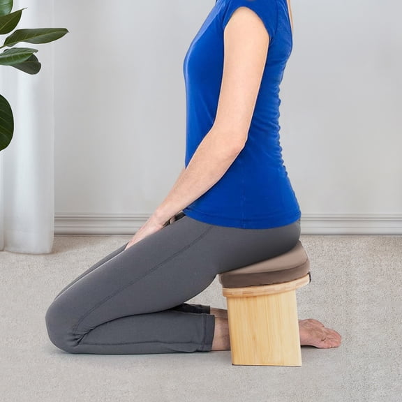 Modern Foldable Kneeling Meditation Bench Meditation Stool With Cushion & Bag