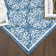 thumbnail image 5 of CAROMIO Area Rugs Washable Rugs Floral Boho Rug Vintage Rugs Modern Rugs Soft Carpet Low Pile Non Slip Rugs for Living Room Bedroom, 8' x 10' Blue, 5 of 7