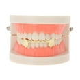 thumbnail image 2 of Unique Bargains 1 Set Fake Teeth Grills Fashion Fangs for Hip Hop Gift Gold Tone, 2 of 6
