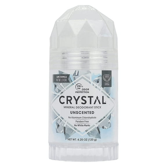 Crystal Body Deodorant Mineral Deodorant Stick Unscented 4.25 oz Pack of 2
