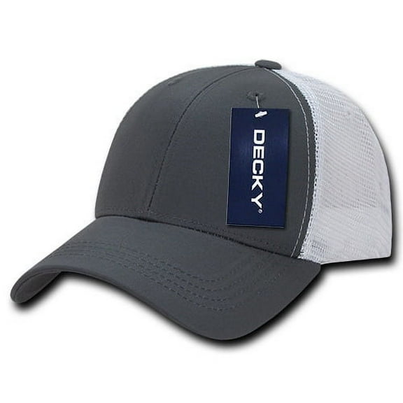 Decky 214 Low Crown Mesh Golf Cap, Charcoal/White