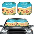 thumbnail image 2 of Fotbe Hello Summer1 Juego de 2 Piezas de Parasoles para Parabrisas | Bloqueador Solar para Auto | Accesorios Plegables para Protección Solar Interior-Large, 2 of 6