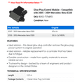 thumbnail image 2 of Glow Plug Control Module - Compatible with 2005 - 2009 Mercedes-Benz E320 2006 2007 2008, 2 of 2