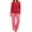 A Red Plaid, variant on Women Pajamas Sets Long Sleeve 2 Piece Lounge Set Casual Crewneck Sleepwear Tops and Long Printed Pants Soft Pjs Outfits with Pockets
