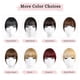 thumbnail image 5 of Clip on Bangs for Women Real Human Hair Extensions Invisible Clips Black, 5 of 5