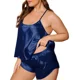 thumbnail image 1 of Conjunto Pijama De Satén Demasiado Grande Súper Suave, 1 of 7