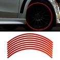 thumbnail image 5 of 16 Strips Reflective Motorcycle Car Rim Stripe Wheel Decal Tape Sticker Ring, 5 of 12