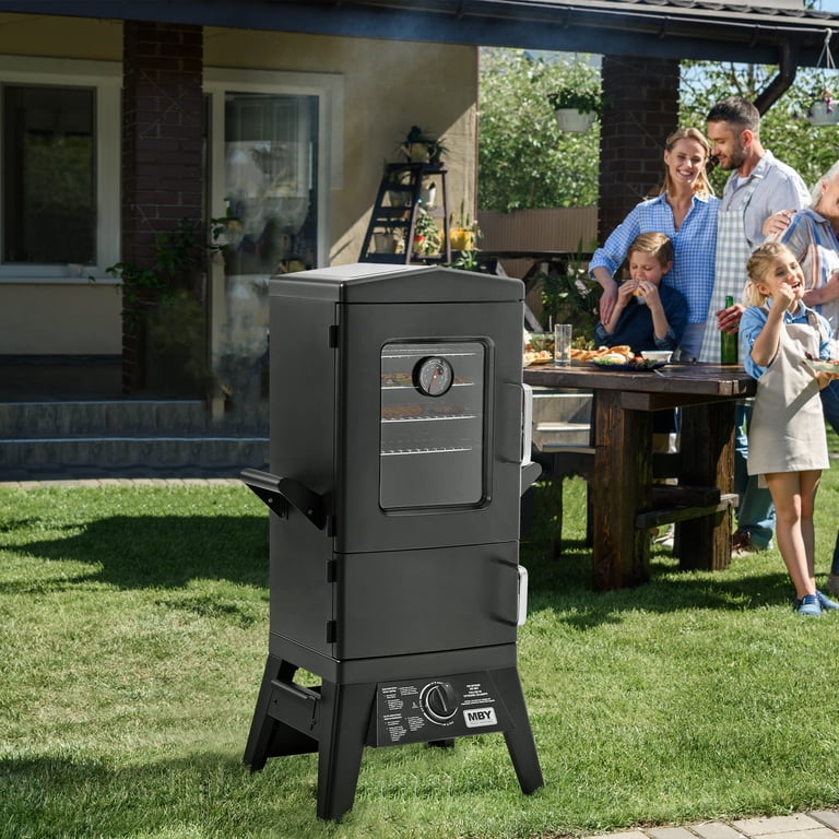 JXXM, Outdoor Vertical Propane Gas Smoker, Cover Included, 4 Racks