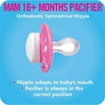 thumbnail image 3 of MAM Original Pacifier (2 pack, 1 Sterilizing Pacifier Case), Pacifiers 16 Plus Months, Baby Girl Pacifier, Best Pacifiers for Breastfed Babies, 3 of 8