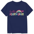 thumbnail image 4 of Ruiwill Fourth Grade Shirts For Girls Size 6-7 Years Fourth Grade Letter Print Girls Clothes Summer Crew Neck Short Sleeve Soft Kids Tops, 4 of 4