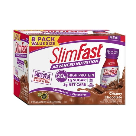 SlimFast Advanced Nutrition High Protein Ready to Drink Meal Replacement Shakes, Creamy Chocolate, 11 fl. oz, Pack of (Best Protein Drinks For Bariatric Patients)