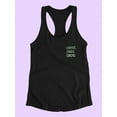 thumbnail image 3 of Coffee, Carbs And Cardio Racerback Tank Women -Smartprints Designs, Female Medium, 3 of 4