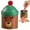C, variant on Uanit Christmas Snack Storage Box with Santa & Snowman Pattern Design, Multicolor Round Hat Shaped Metal Cylinder Container for Candy Jar and Holiday Decoration Use with Airtight Seal