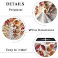 thumbnail image 5 of Autumn Eucalyptus Shower Curtain Fallen Maples Harvest Leaves Happy Thanksgiving Shower Curtains Set Courtyard Bathtubs Bath Waterproof Fabric Polyester with Hooks 36x72 Inches, 5 of 6