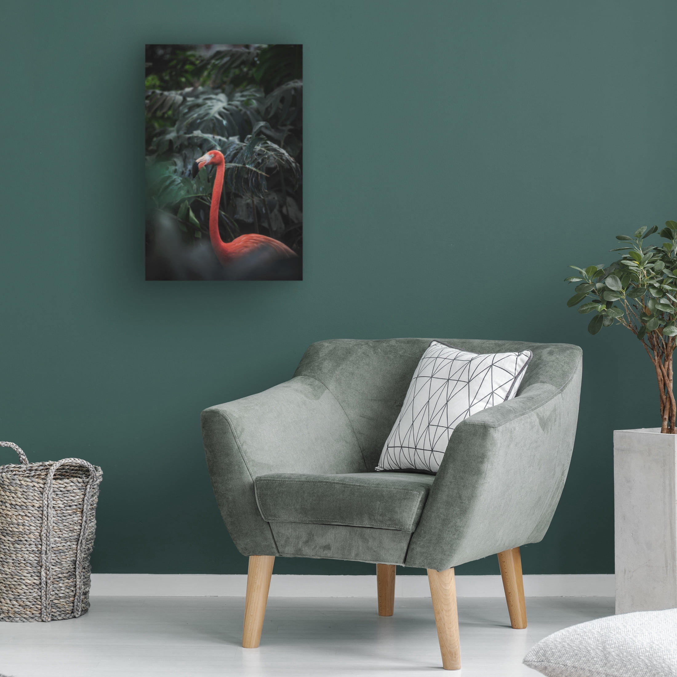 Trademark Fine Art Dayvee Flamingo Canvas Wall Art