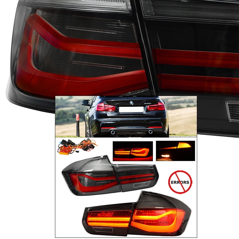 Error Free 12 18 Bmw 3 Series F30 F80 Lci M Performance Black Tail Lights Walmart Com
