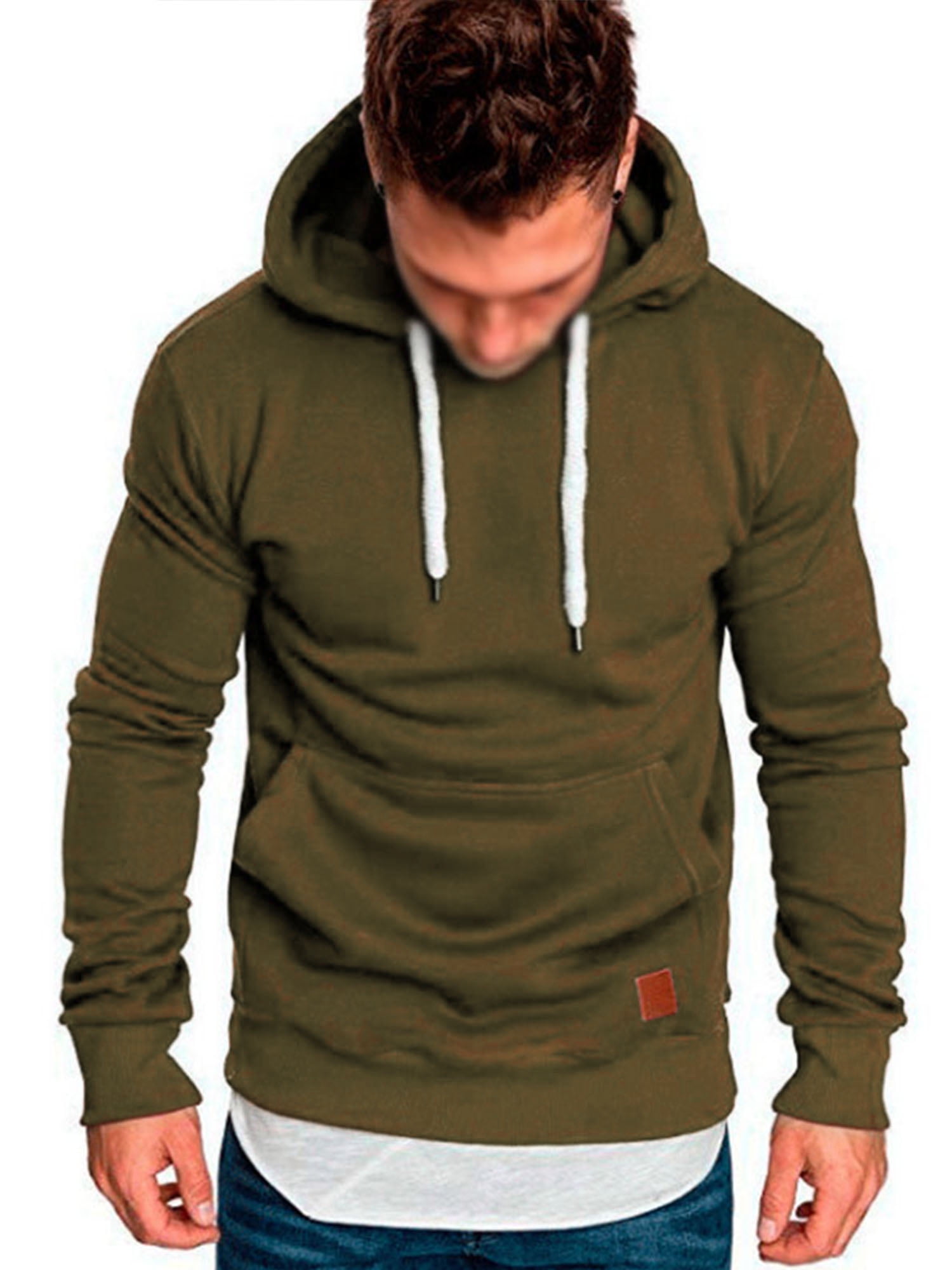 Details about   Men's Sports Clothing Hooded Long Sleeve Top And Pants Fitness Solid Outwear New