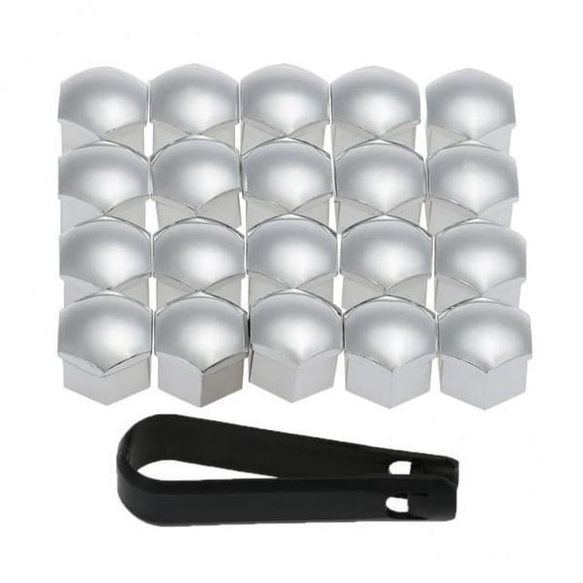2x 20 Piezas Nuevas Tapas de cubierta Del Perno de La Tuerca de de 17 Mm de Tornillo + Herramienta de Desmontaje