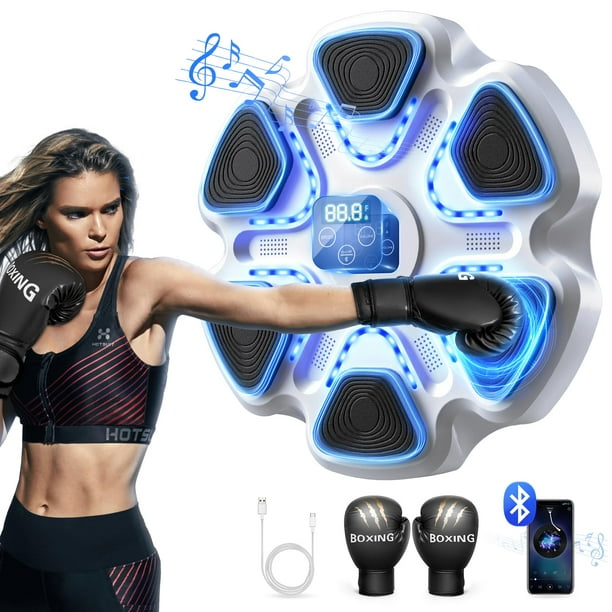 Máquina de boxeo musical SPIEEK con guantes Bluetooth Smart
