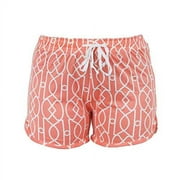 Hello Mello Leisure Time Lounge Shorts (Calming Coral, Large/X-Large)