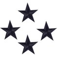 thumbnail image 1 of KAIYANG Parches termoadhesivos con forma de estrella para bordar, reparar, decorar, para mochilas, jeans, abrigos (10 piezas, negro) Negro, 1 of 5