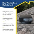 thumbnail image 3 of Builder's Best Galvanized Steel Roof Vent Cap with 4" Collar & Removable Screen, 3 of 9