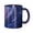 NavyBlue, variant on Flower Red Coffee Mug Fun Custom Ceramic Mugs 11oz Black