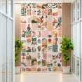 thumbnail image 3 of Idea4wall 2pcs Abstract Trapical Botanical Plant and Stylish Women Orange Tone Wall Murals, Removable Self-Adhesive Stick Wallpaper Large Wall Stickers for Home Decorative, 48"x108", 3 of 5